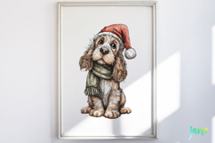 Whimsical Christmas Dogs Clipart Product Image 3