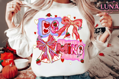 Be Mine Png, Valentine's Day Png, Coquette Bow Png, Preppy Product Image 2