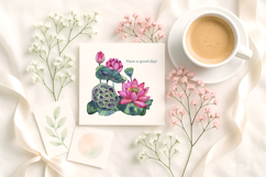 Lotus - Watercolor Clipart Collection Product Image 6