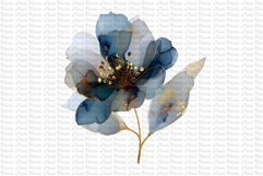 23 Dark and Gold Flowers PNG Product Image 5