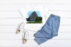 Landscape clipart|Mountain PNG Sublimation design Product Image 2