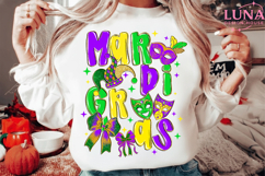 Brushstroke Mardi Gras PNG, Fleur De Lis Coquette PNG Product Image 3