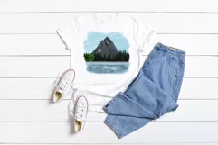 Landscape clipart|Mountain PNG Sublimation design Product Image 3