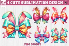 Coquette Bow sublimation | Easter cliparts Product Image 1