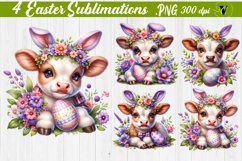 Animals with bunny ears Sublimation | Easter animals Product Image 3