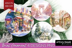 Christmas City Ornament PNG - Cozy Christmas PNG Sublimation Product Image 1
