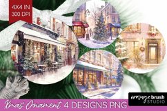 Christmas City Ornament PNG - Cozy Christmas PNG Sublimation Product Image 1