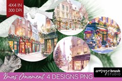 Christmas City Ornament PNG - Cozy Christmas PNG Sublimation Product Image 1