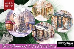 Christmas City Ornament PNG - Cozy Christmas PNG Sublimation Product Image 1