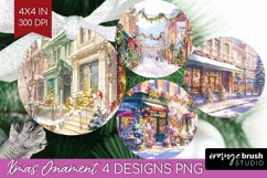 Christmas City Ornament PNG - Cozy Christmas PNG Sublimation Product Image 1