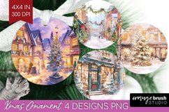 Christmas City Ornament PNG - Cozy Christmas PNG Sublimation Product Image 1