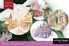 Christmas City Ornament PNG - Cozy Christmas PNG Sublimation Product Image 1