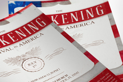 American Patriotic Church Postcard Template, 8.5x5.5 Flyer Product Image 4