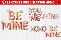 Crochet Valentines Day sublimation | Knitted love characters Product Image 1