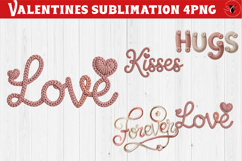 Crochet Valentines Day sublimation | Knitted love characters Product Image 1