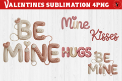 Crochet Valentines Day sublimation | Knitted love characters Product Image 1