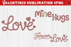 Crochet Valentines Day sublimation | Knitted love characters Product Image 1