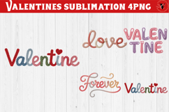 Crochet Valentines Day sublimation | Knitted love characters Product Image 1