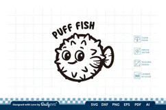 Cute Ocean Animal SVG | Kawaii Sea Creatures Product Image 2