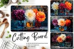Flower Cutting Board Kitchen Chopping Board Sublimation_106 Product Image 1