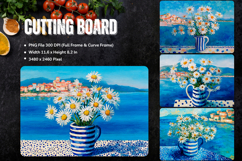 Flower Cutting Board Kitchen Chopping Board Sublimation_105 Product Image 1