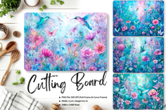 Flower Cutting Board Kitchen Chopping Board Sublimation_117 Product Image 1