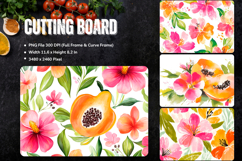 Flower Cutting Board Kitchen Chopping Board Sublimation_120 Product Image 1