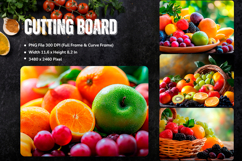 Fruit Cutting Board Mix fruit Chopping Board Printables_124 Product Image 1