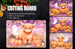 Highland Cow Cutting Board Kitchen Chopping Board Design_129 Product Image 1