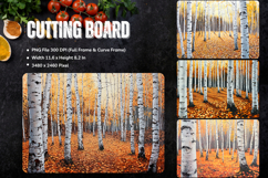 Wood wall Cutting Board Wooden Fall Autumn Chopping Board_13 Product Image 1