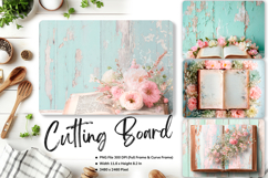 Flower Cutting Board Kitchen Chopping Board Sublimation_131 Product Image 1