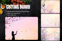 Flower Cutting Board Kitchen Chopping Board Sublimation_138 Product Image 1