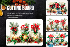 Mason Jars Flower Cutting Board Kitchen Chopping Board_137 Product Image 1