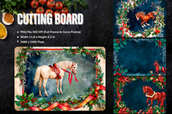 Christmas Cutting Board Winter Snow Ornament Chopping Board3 Product Image 1