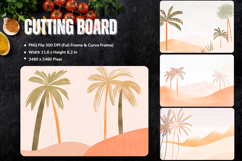 Sea Cutting Board Blue Ocean Chopping Board Sublimation_148 Product Image 1