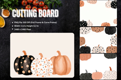 Pumpkin Cutting Board Kitchen Fall Autumn Chopping Board_149 Product Image 1