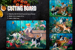 Dog Cutting Board Kitchen Animal Pet Chopping Template_150 Product Image 1