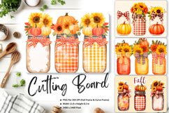 Flower Cutting Board Kitchen Chopping Board Sublimation_151 Product Image 1