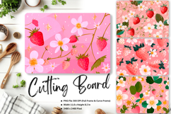 Fruit Cutting Board Strawberry Chopping Board Printables_157 Product Image 1