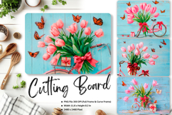 Flower Cutting Board Kitchen Chopping Board Sublimation_160 Product Image 1
