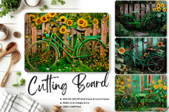 Sunflower Cutting Board Kitchen Chopping Board Sublimation Product Image 1