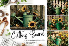 Sunflower Cutting Board Kitchen Chopping Board Sublimation Product Image 1