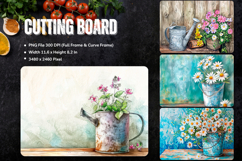 Flower Cutting Board Kitchen Chopping Board Sublimation_19 Product Image 1