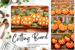Pumpkin Cutting Board Kitchen Fall Autumn Chopping Board_181 Product Image 1