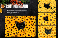 Sunflower Cutting Board Kitchen Chopping Board Sublimation20 Product Image 1