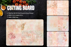 Flower Cutting Board Kitchen Chopping Board Sublimation_3 Product Image 1