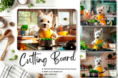 Dog Cutting Board Kitchen Animal Pet Chopping Template_230 Product Image 1
