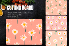 Flower Cutting Board Kitchen Chopping Board Sublimation_26 Product Image 1