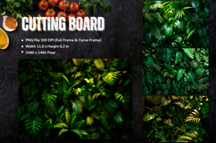 Monstera Cutting Board Summer Tropical Leaf Chopping Board_1 Product Image 1