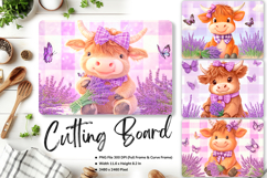 Highland Cow Cutting Board Kitchen Chopping Board Design_305 Product Image 1